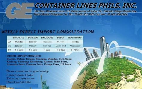 GE CONTAINER LINES PHILS. INC. .